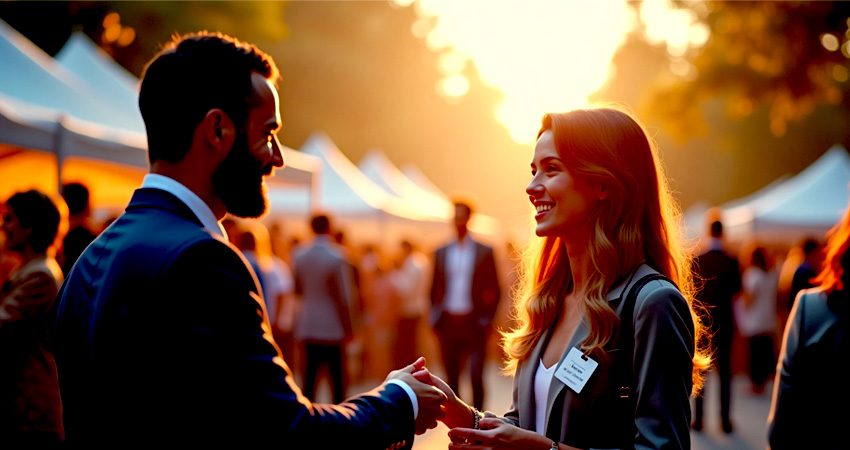 Networking and community events create great opportunities to mingle and meet homeowners and other service providers to expand your network. Local real estate meetups, chamber of commerce events, and HOA meetings can help gather contacts and warm up leads before you contact them.