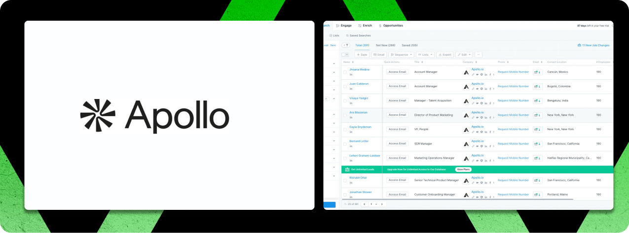 apollo.io - B2B email list providers Review