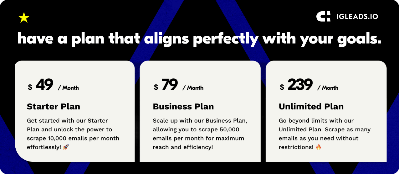 IGLeads- Pricing- banner