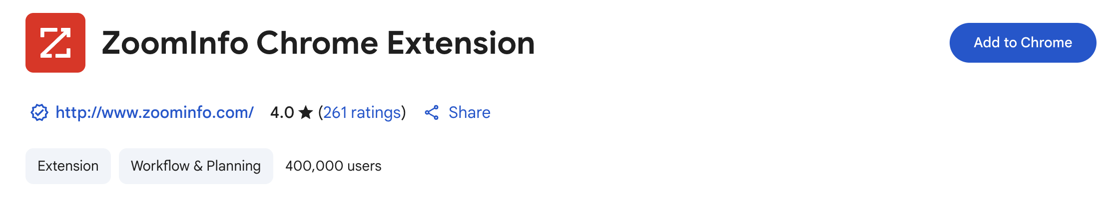 zoominfo add chrome extension
