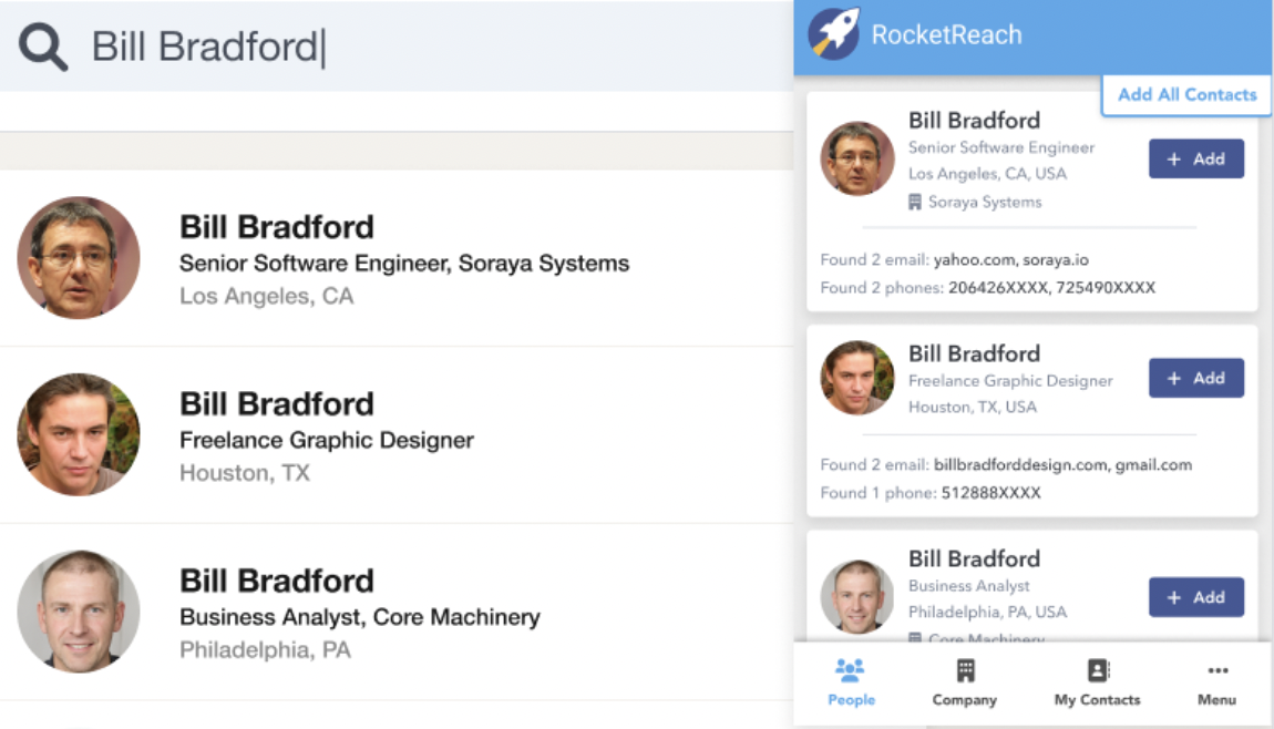 rocketreach chrome extension leads