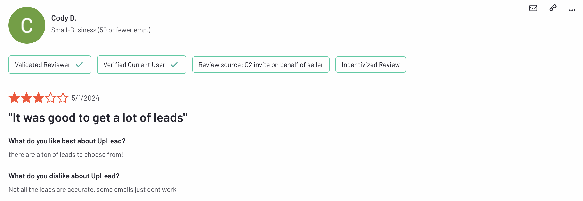Uplead reviewer