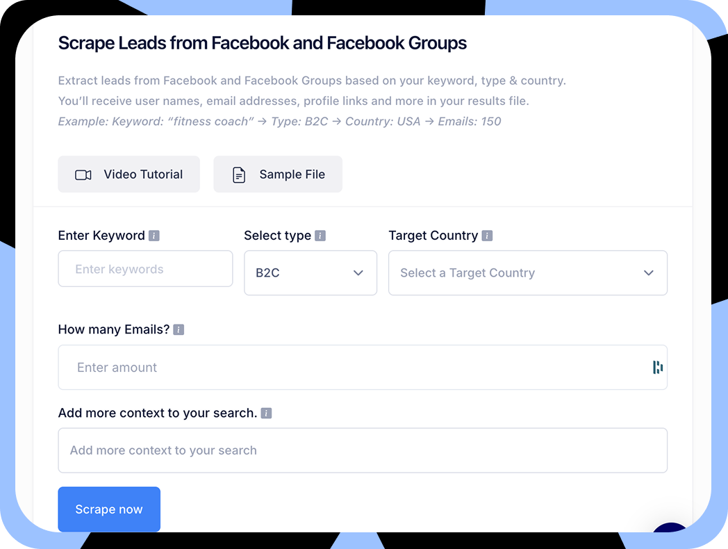 Facebook-scraper-before